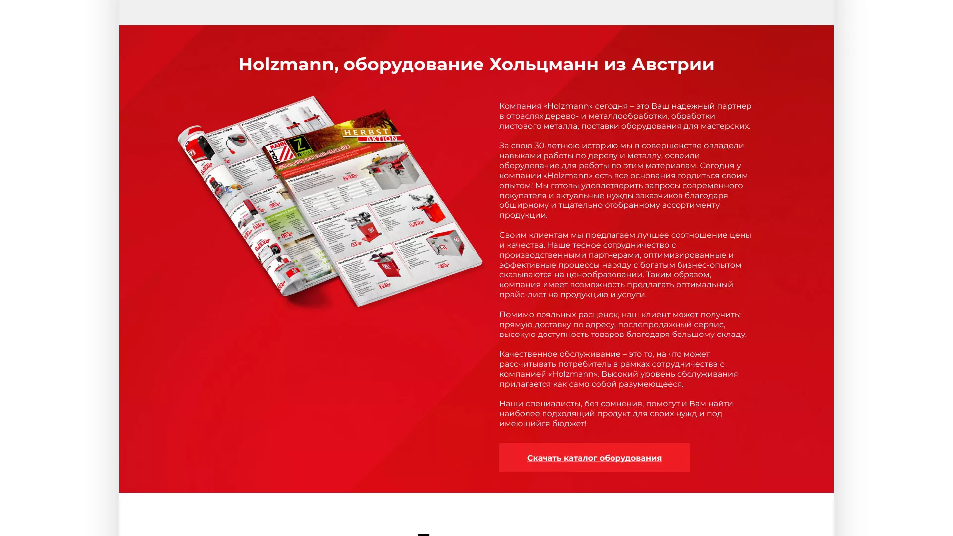 Создание сайта компании «HOLZMANN Maschinen GmbH» в Мурманске