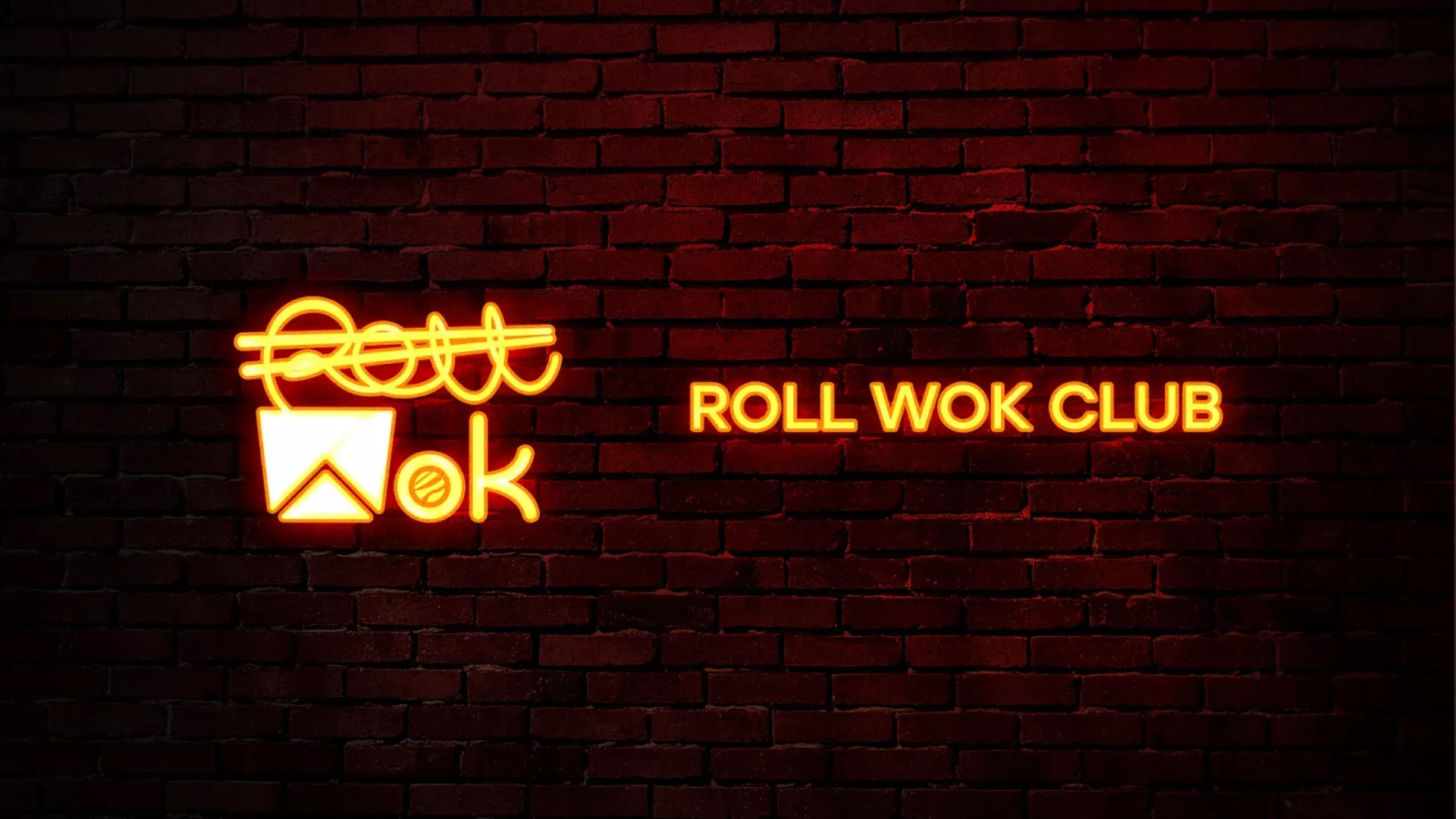 Разработка интерьерной вывески суши-бара «Roll Wok Club» в Мурманске